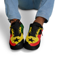 Men's Red Yellow Green and Black Stars Pattern All Over Print Urban Peak High Top Shoes