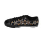 Men's  Black Geometric Pattern Pattern Low-Tops Sneakers