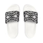 Women's White Chain Link Slide for Casual, Beach & Pool Removable-Strap Sandals