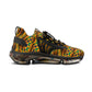 Men's Geometric Tribal Print Mesh Athletic Sneakers