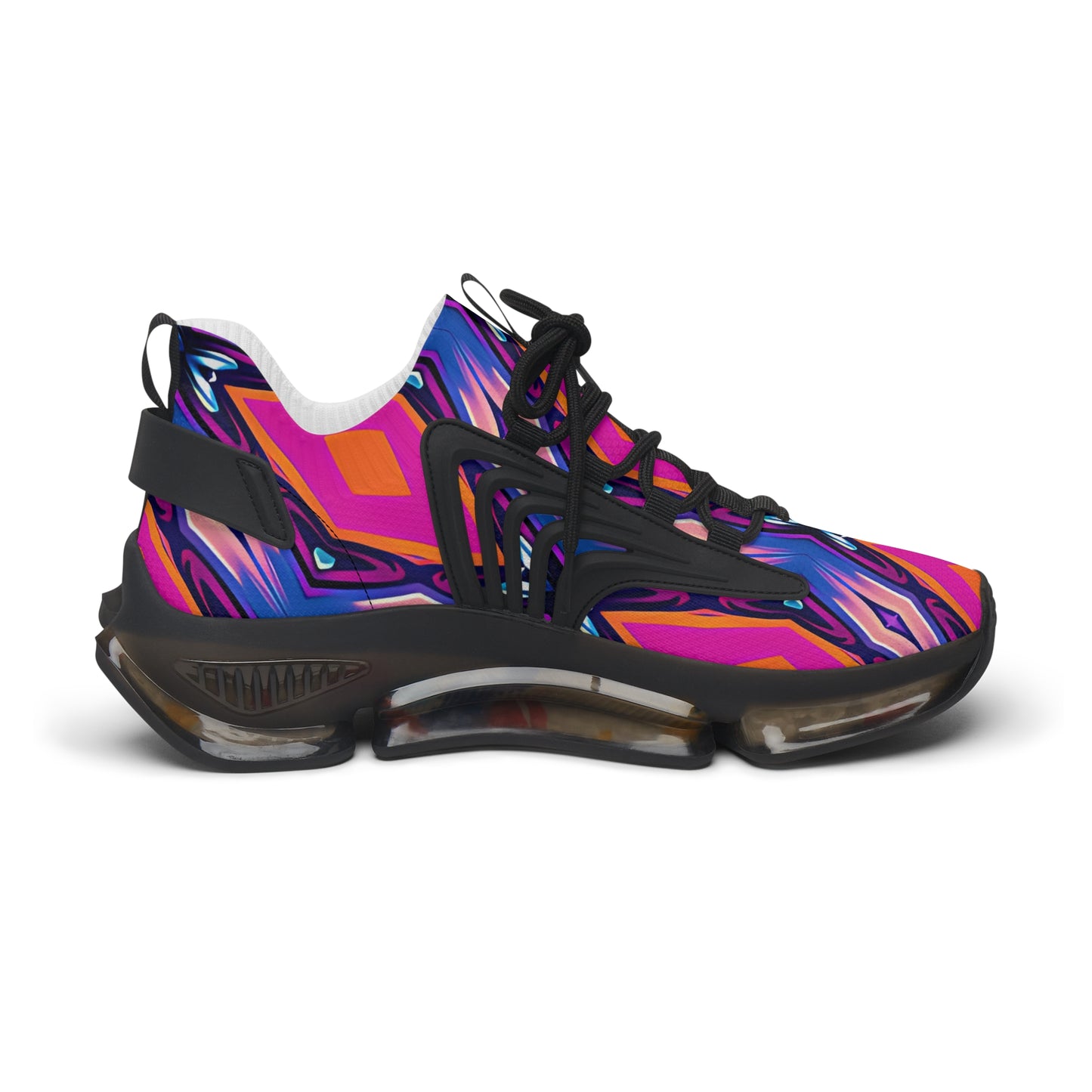 Women's Mesh Vibrant Abstract Neon Athletic Sneakers
