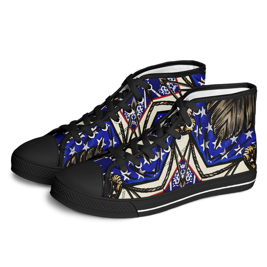 Women's Kaleidoscope Star Pattern All-Over Print Urban Peak High Top Shoes