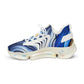Men's  Blue Wave Abstract Pattern All Over Print Mesh Sneakers