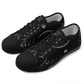 Women's Black & White Geometric All-Over Print Urban Peak Low Shoes