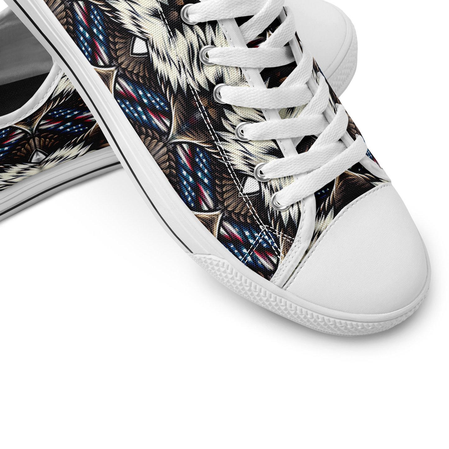 Men's Bold Geometric Pattern All-Over Print Urban Peak Low Shoes
