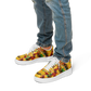 Men's Vibrant Red Yellow & Green African Kente Geometric Pattern All-Over Print Core Low Shoes