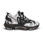Women's Mesh Abstract Symmetry Pattern Athletic Sneakers