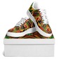Women's  Vibrant African Kente Geometric All-Over Print Core Low Shoes