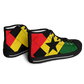 Women's Red Yellow Green and Black Stars Urban Peak High Top Shoes