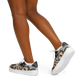 Women's Neutral Geometric Floral Pattern All Over print Core Low Shoes