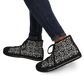 Women's Black Geometric Pattern Urban Peak High Top Shoes
