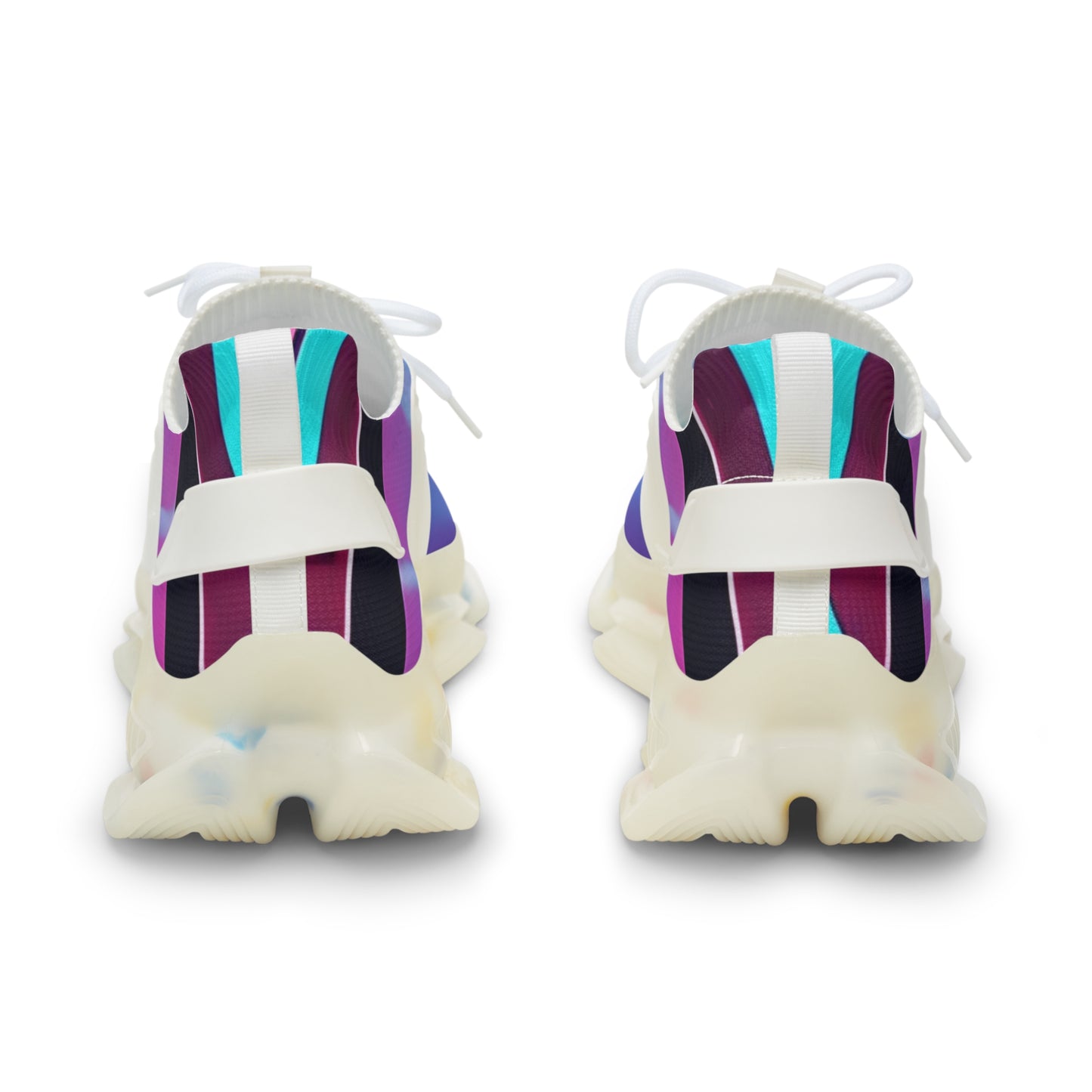 Men's Gradient Mesh Blue Purple Athletic Running Sneakers