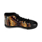Men's Abstract Amber Kaleidoscope Pattern All Over Print High-Top Sneakers