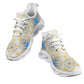 Women's Kaleidoscope Sunburst Pattern All-Over Print Twisted Sole Sneakers