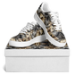 Women's Neutral Geometric Floral Pattern All Over print Core Low Shoes