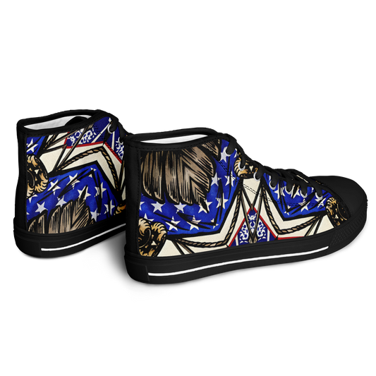 Men's Kaleidoscope Star Pattern All-Over Print Urban Peak High Top Shoes