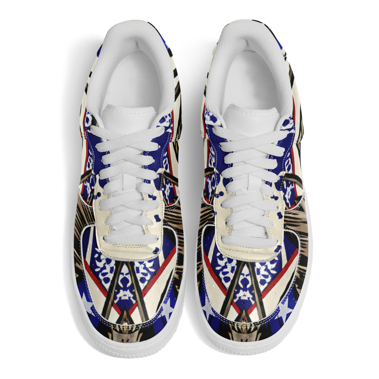 Women's Kaleidoscope Star Pattern All-Over Print Core Low Shoes