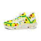 Women's Red Yellow Green Black Stars Athletic Mesh Sneakers