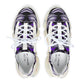 Women's Purple Swirl Mesh Sneakers with White Sole