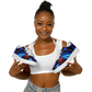 Women's Blue & Red Kaleidoscope Pattern All Over Print Core Low Shoes