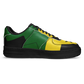 Men's Red Yellow Green and Black Stars Pattern All Over Print Urban Peak High Top Shoes