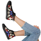 Women's Patriotic Stars & Cross Kaleidoscope Pattern All-Over Print Urban Peak High Top Shoes