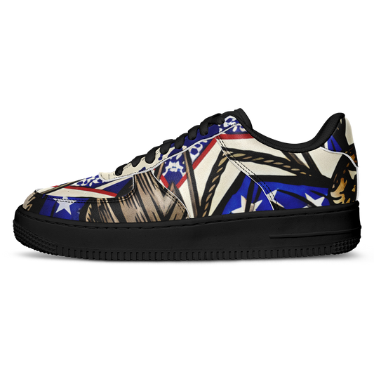 Women's Kaleidoscope Star Pattern All-Over Print Core Low Shoes