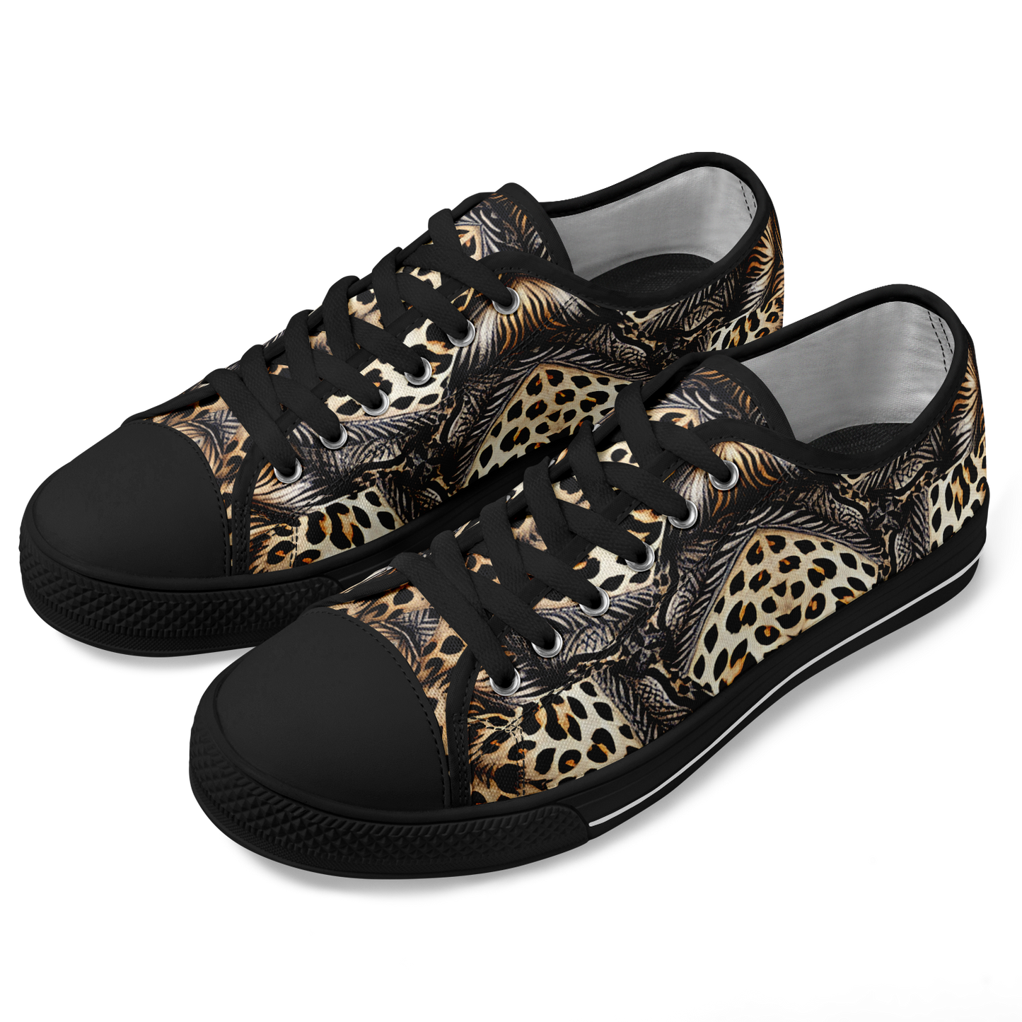 Men's Kaleidoscope Leopard Pattern All-Over Print Urban Peak Low Shoes