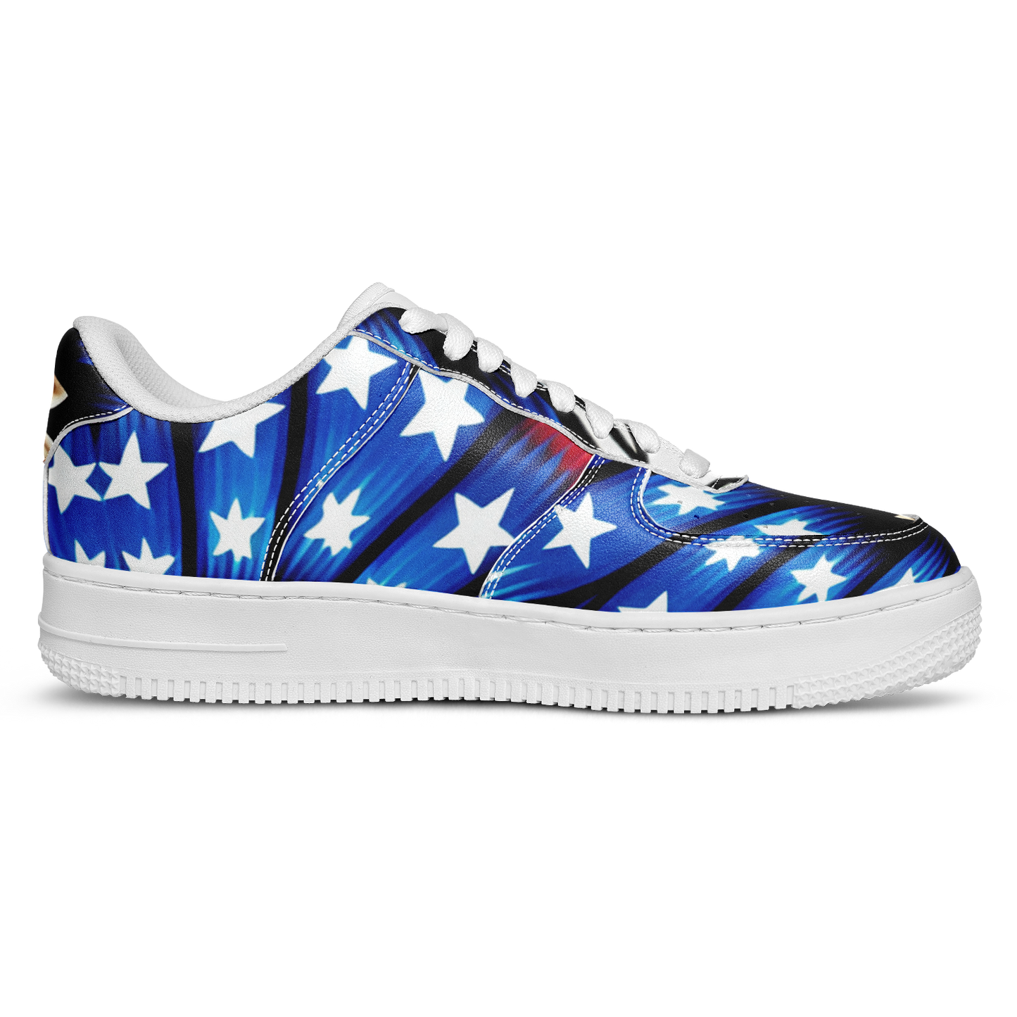 Men's American Flag Pattern All-Over Print Core Low Shoes