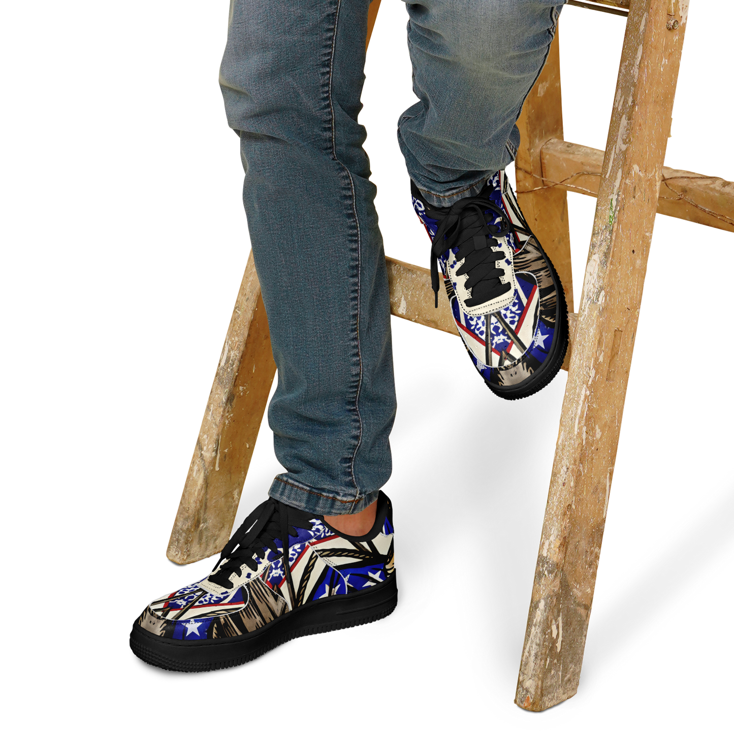 Women's Kaleidoscope Star Pattern All-Over Print Core Low Shoes