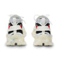 Men's Red Black & White Geometric Pattern All Over Print Mesh Workout Sneakers