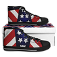 Men's Patriotic Star Flag Urban Peak High Top Shoes