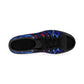 Men's Blue & Red Kaleidoscope Pattern All Over Print High-Top Sneakers