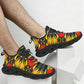 Men's Bold Colorful Aztec Pattern All-Over Print Twisted Sole Sneakers
