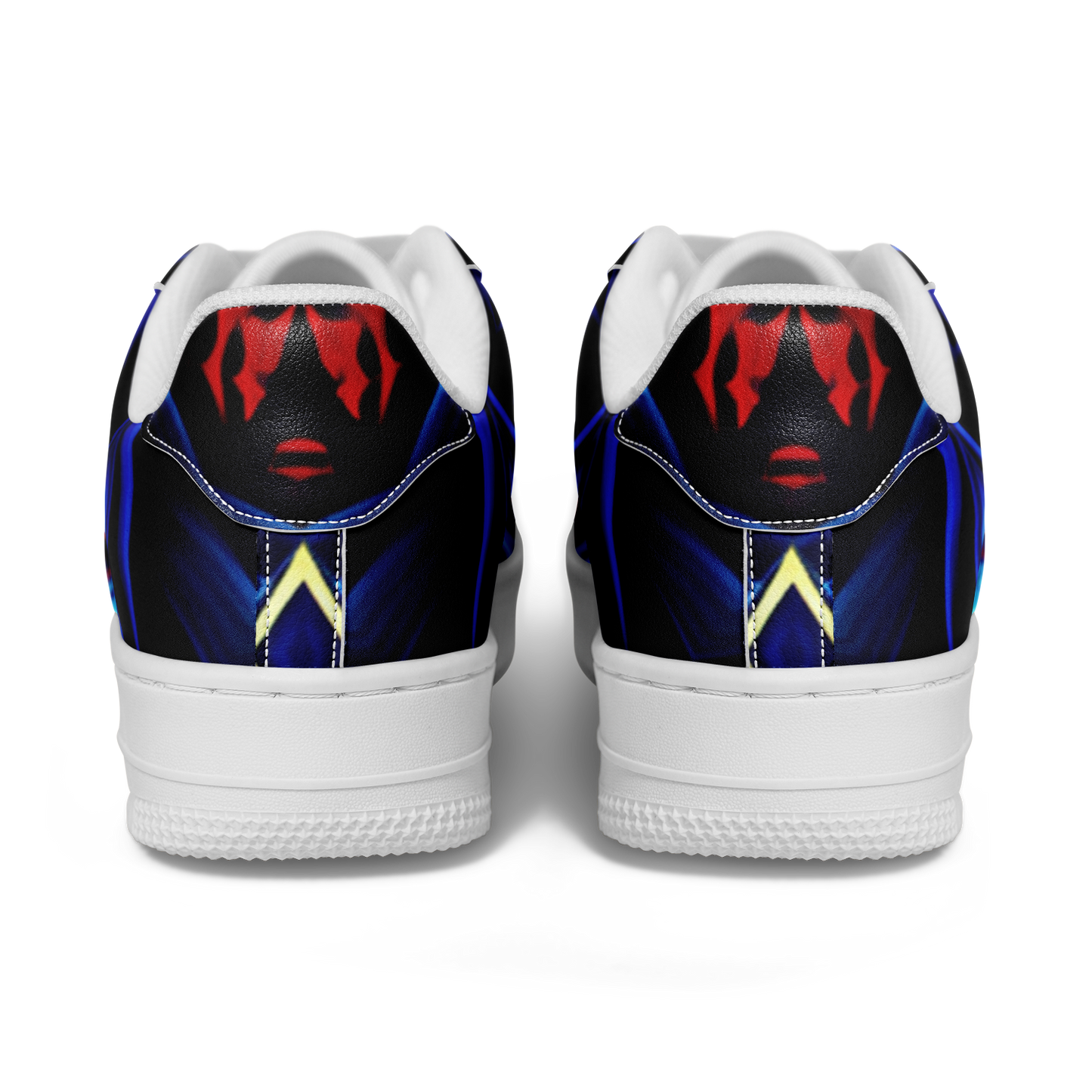 Women's Blue & Red Kaleidoscope Pattern All Over Print Core Low Shoes