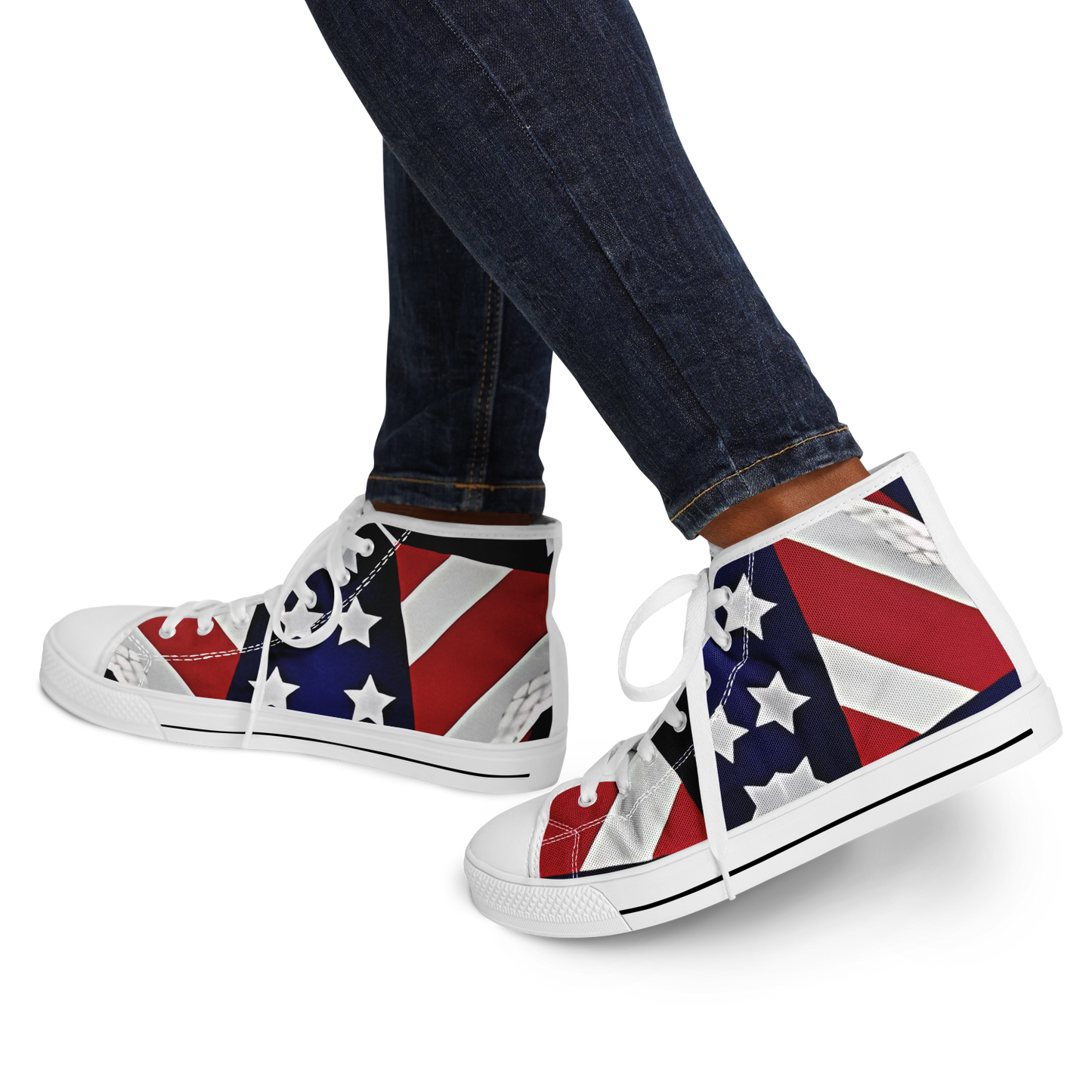 Women's Patriotic Star Flag Urban Peak High Top Shoes