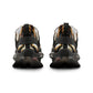 Men's Luxe Leopard Scroll Pattern All Over Print Mesh Sneakers