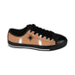 Men's Desert Tan Ikat Pattern Low-Top Canvas Sneakers