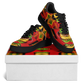Men's Red Bold Tribal All-Over Print Core Low Shoes
