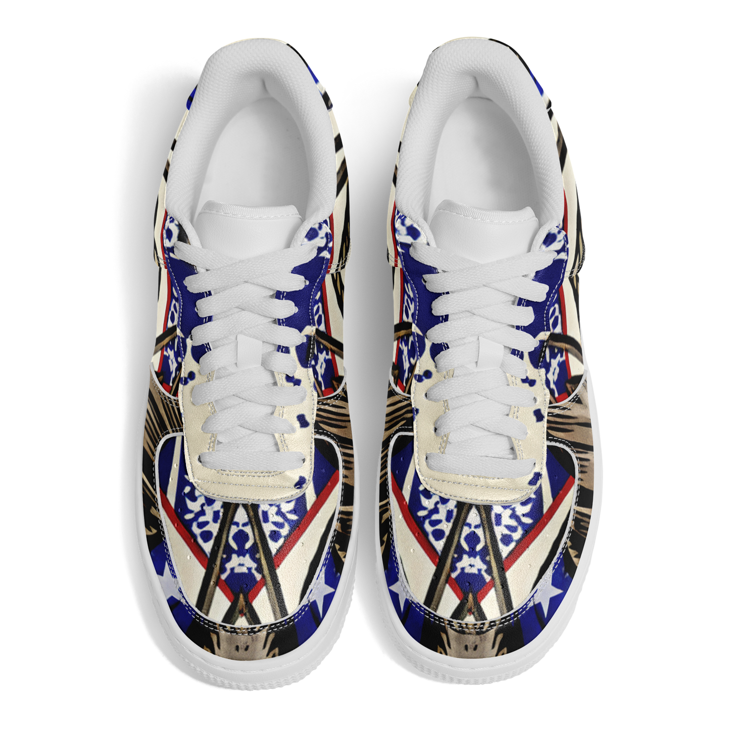 Men's Kaleidoscope Star Pattern All-Over Print Core Low Shoes