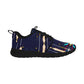 Men's Abstract Neon Geometry Pattern All Over Print Pull Loop Sneakers