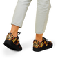 Women's Golden & Black Kaleidoscope Pattern All-Over Print Core Low Shoes