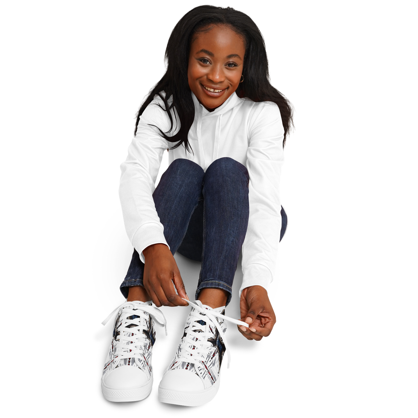 Women's Abstract Symmetry Pattern Urban Peak High Top Shoes