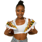 Women's Vibrant Red Yellow & Green African Kente Geometric Pattern All-Over Print Core Low Shoes