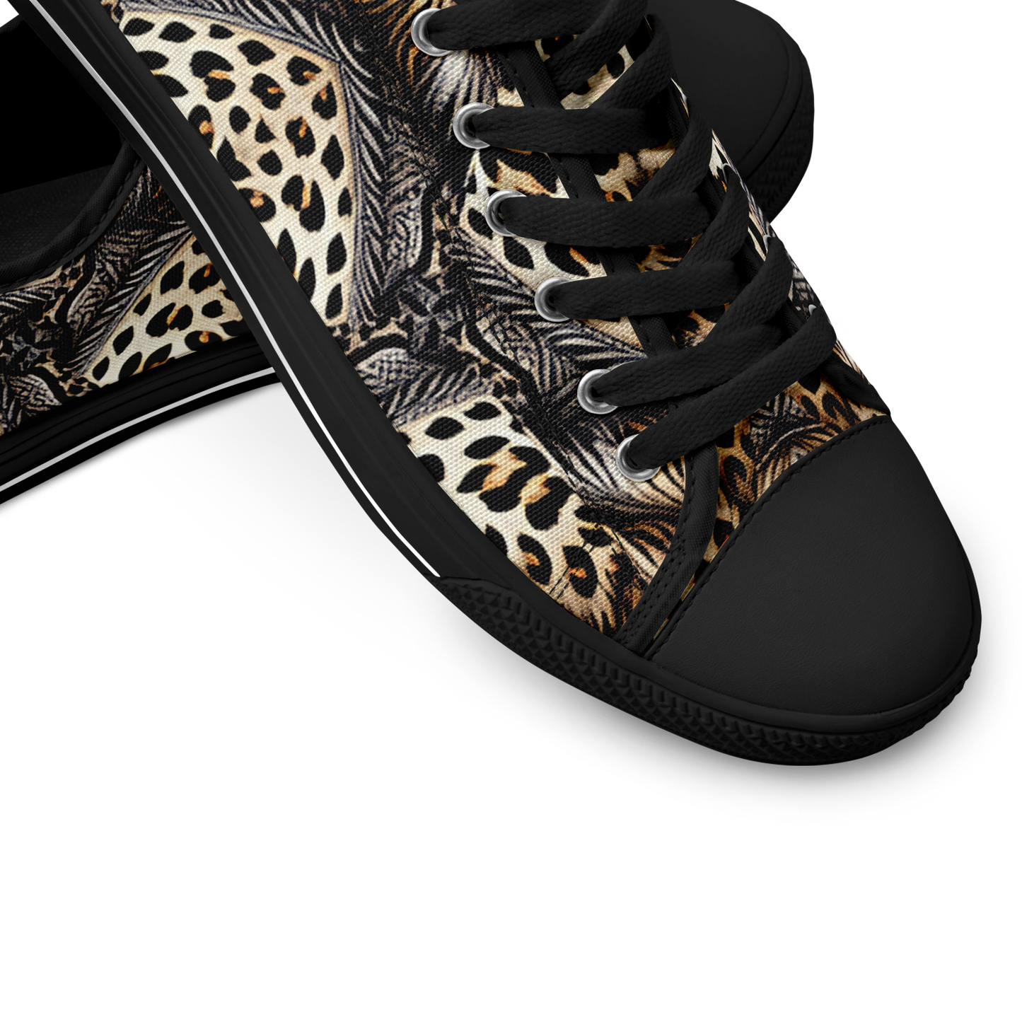 Men's Kaleidoscope Leopard Pattern All-Over Print Urban Peak Low Shoes