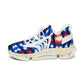 Women's American Flag Stars & Stripes Pattern All Over Print Mesh Sneakers