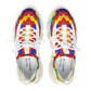 Women's Bold Rainbow Kente-Inspired Geometric Pattern All Over Print Mesh Sneakers