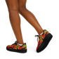 Women's Red Bold Tribal All-Over Print Core Low Shoes