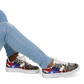 Men's Patriotic Star Kaleidoscope Pattern All-Over Print Core Low Shoes