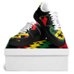Women's Red Yellow Green and Black Stars Core Low Shoes